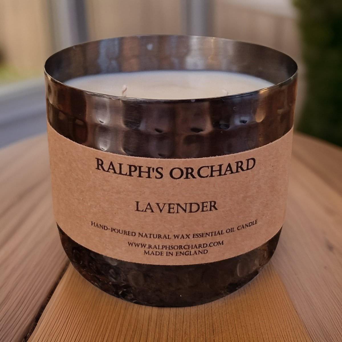 Hand-Poured Lavender Essential Oil Candle