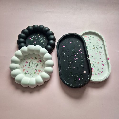Aura Connection Terrazzo Accent Tray Set